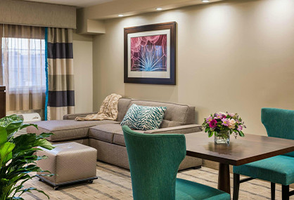 Spacious Guest Suites- Sitting Area